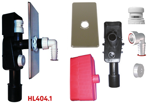 Сифон скрытой установки HL 404.1 для стиральной или посудомоечной машины